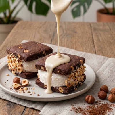 Biscotto gelato - Cocco, cacao e nocciola
