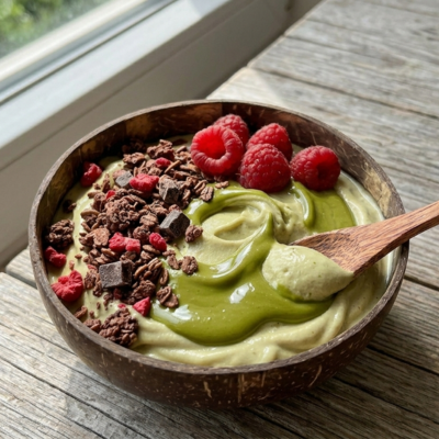 Gelato Pistacchio e Lamponi