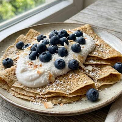Crêpes Vegan Senza Glutine - Cocco & Mirtilli