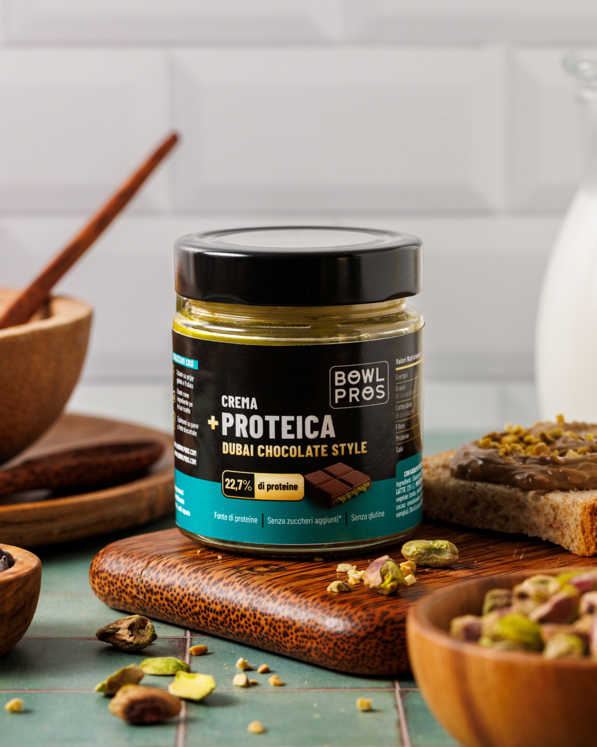 Protein Cream Dubai Chocolate - Senza zuccheri aggiunti