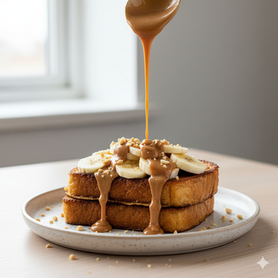 French Toast Proteici - Arachidi e Caramello