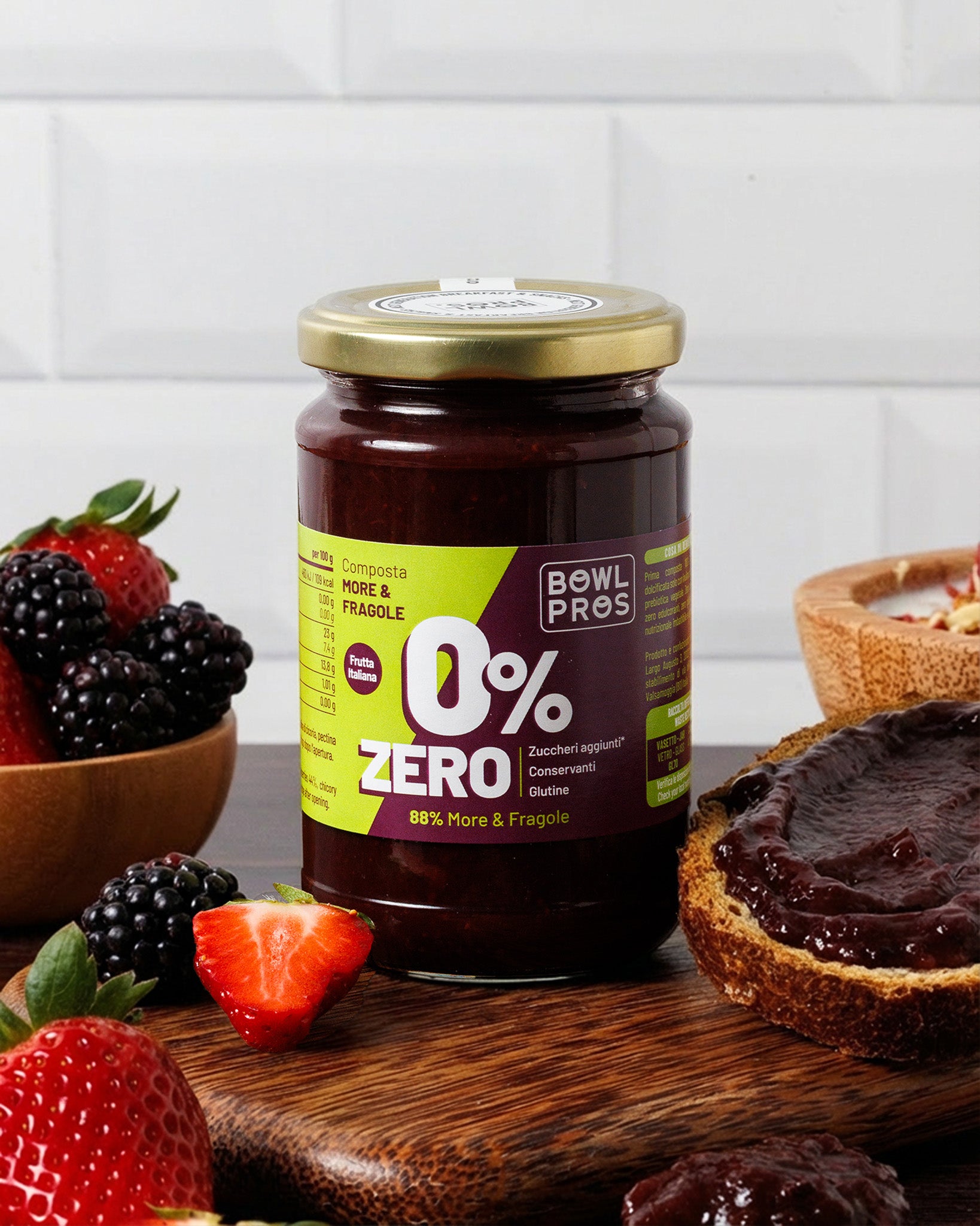 Composta di More e Fragole - ZERO zuccheri aggiunti
