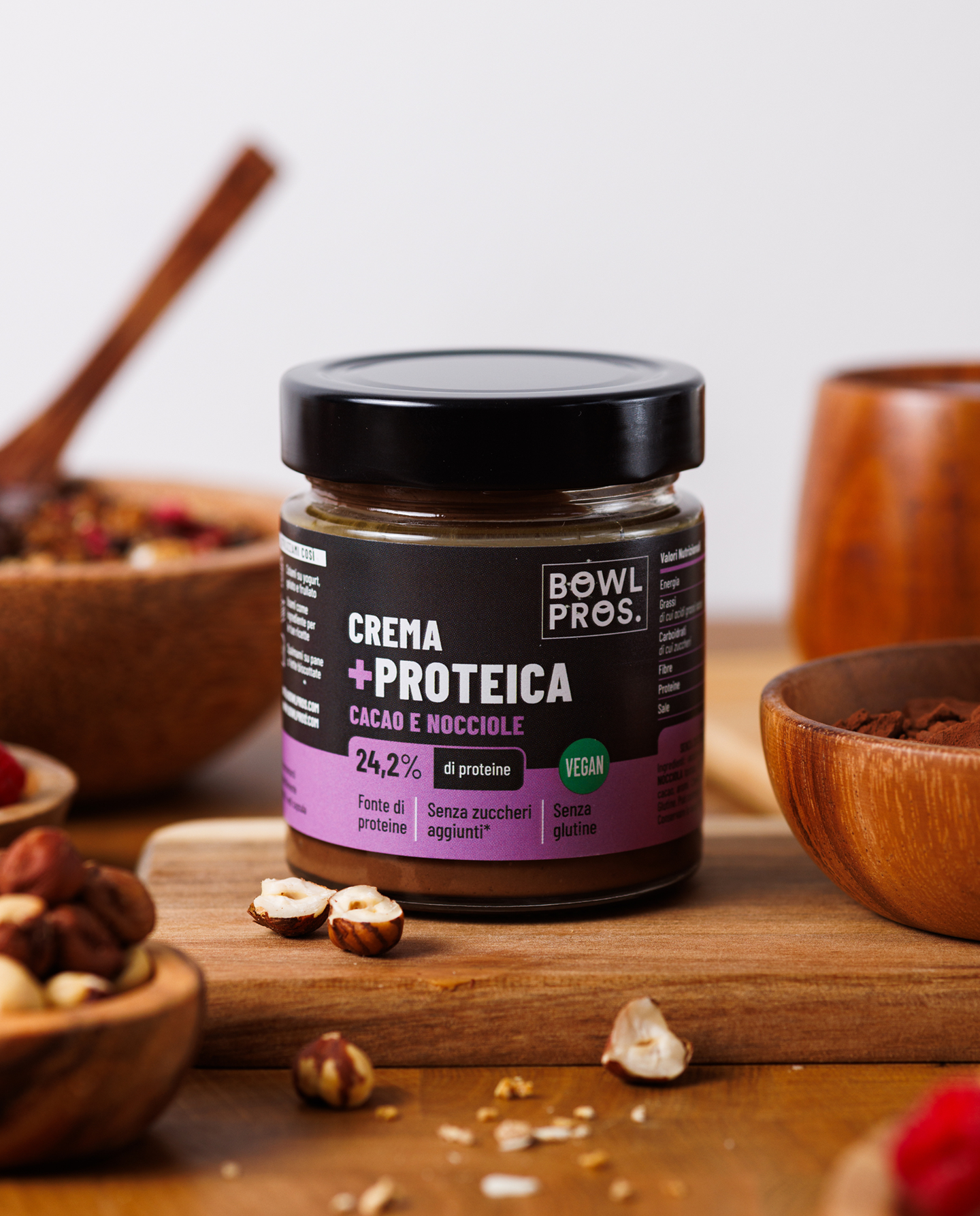 Protein Cream Cacao & Nocciola Vegan - Senza Zuccheri Aggiunti