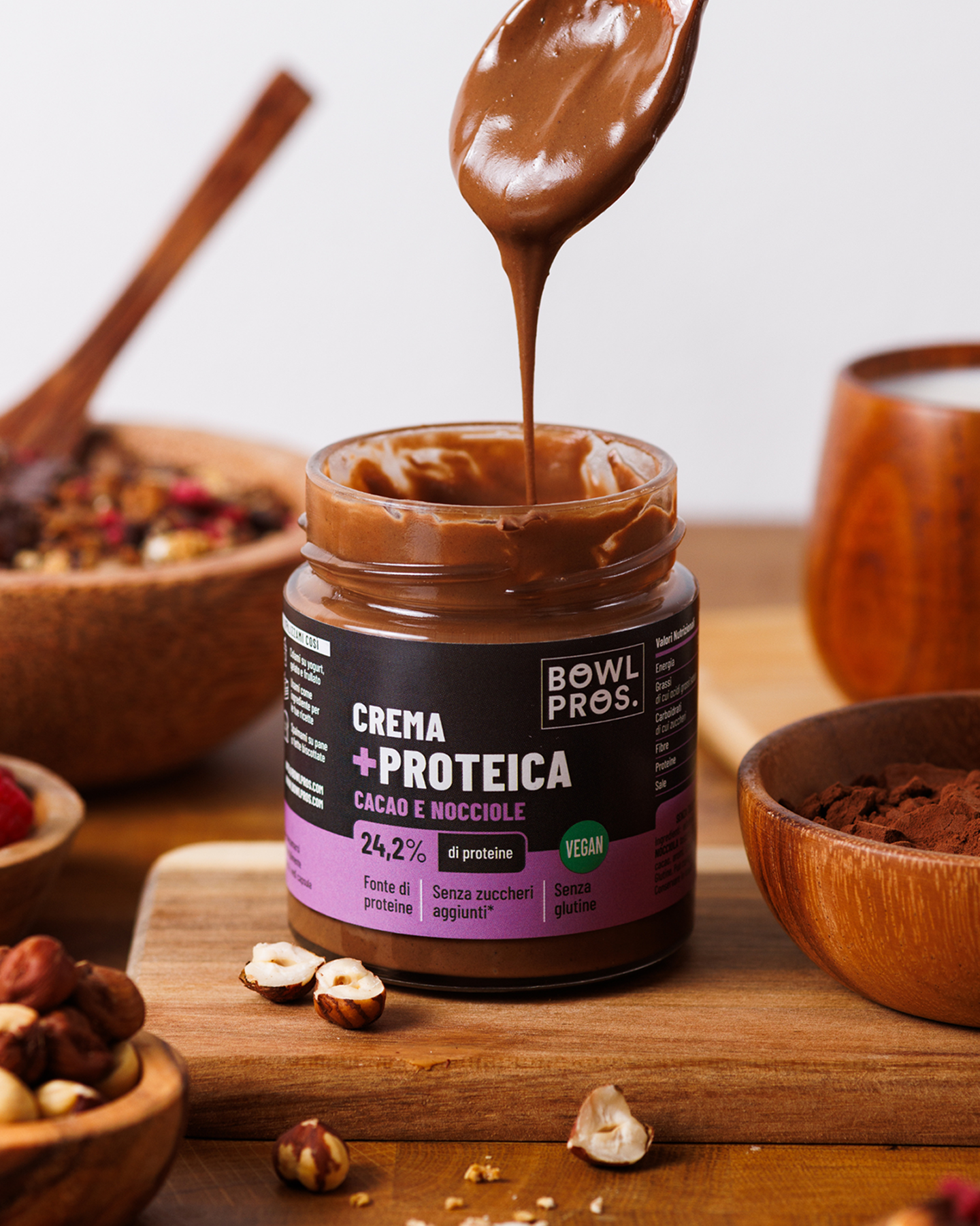 Protein Cream Cacao & Nocciola Vegan - Senza Zuccheri Aggiunti