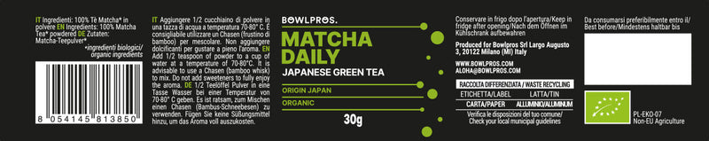 Tè Matcha Daily Biologico