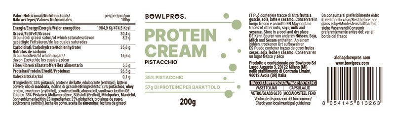 Crema Proteica al Pistacchio