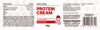 Etichetta e Valori nutrizionali Crema Proteica al Biscotto