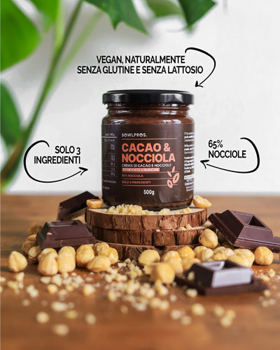 Crema Cacao e Nocciole Fondente Crunchy