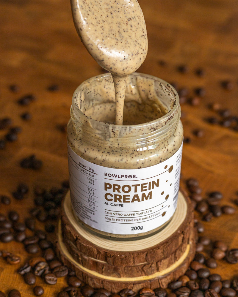 crema proteica al caffè senza zuccheri aggiunti ad alto contenuto proteico