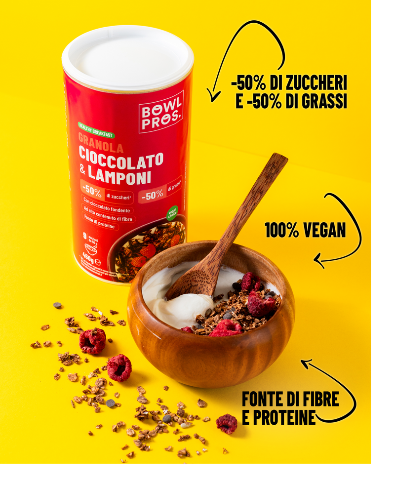 Granola Cioccolato Fondente & Lamponi