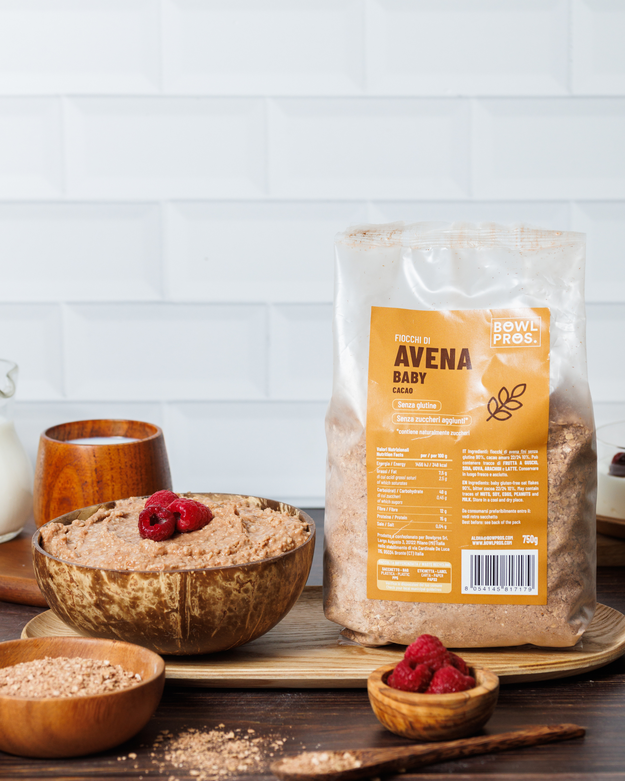 Fiocchi d'Avena Baby al Cacao - Senza Glutine