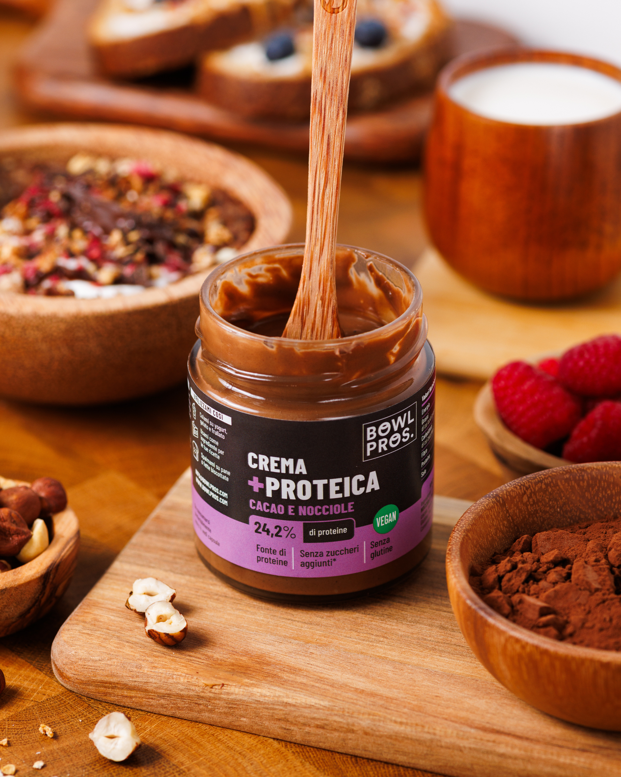 Protein Cream Cacao & Nocciola Vegan - Senza Zuccheri Aggiunti