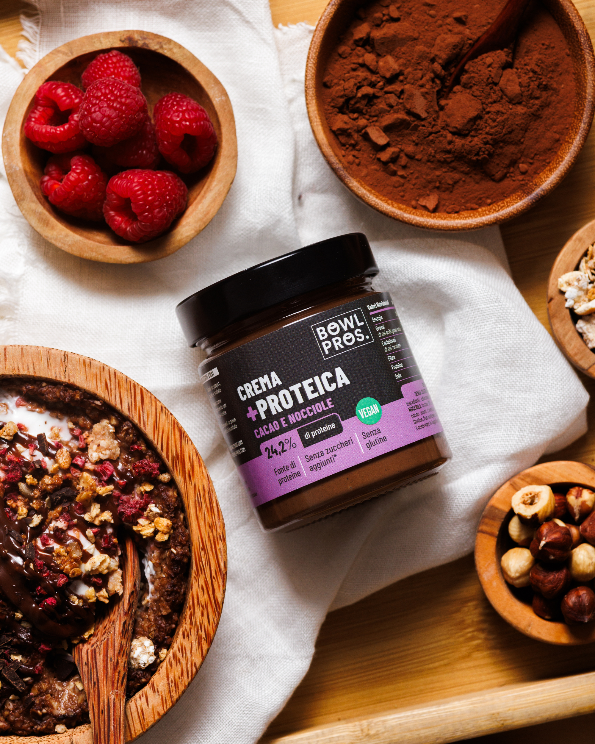 Protein Cream Cacao & Nocciola Vegan - Senza Zuccheri Aggiunti