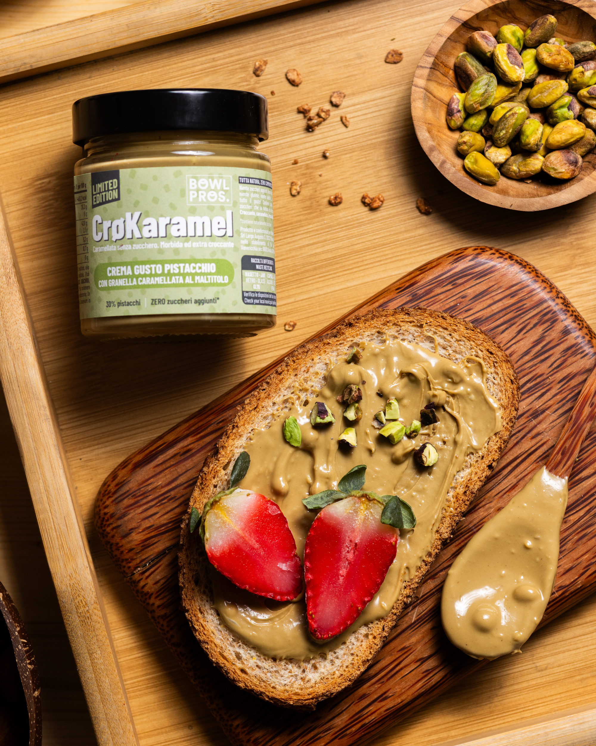 CroKaramel - Crema di Pistacchio Caramellata Senza Zuccheri aggiunti