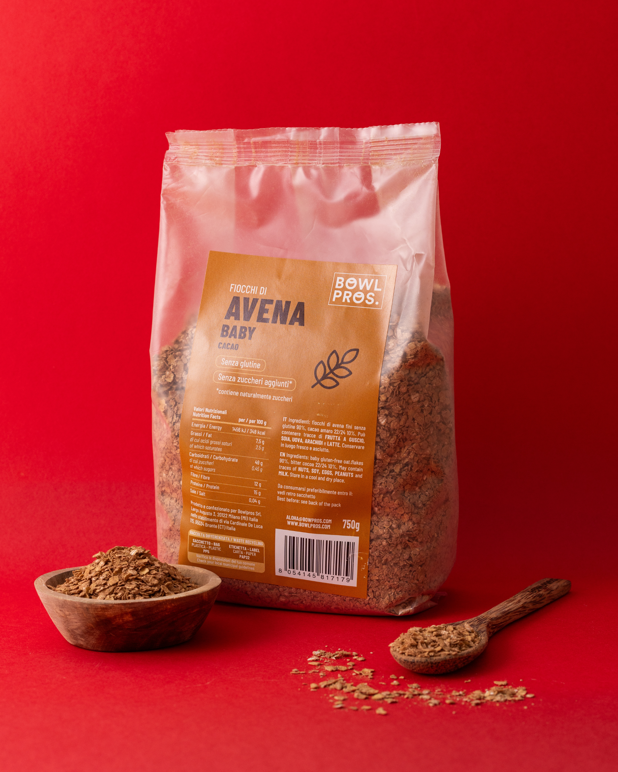 Fiocchi d'Avena Baby al Cacao - Senza Glutine