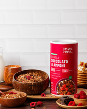 Granola Cioccolato Fondente & Lamponi - Low Sugar