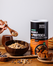 Protein Granola Caramello, Frutta secca & Cioccolato - Low Sugar