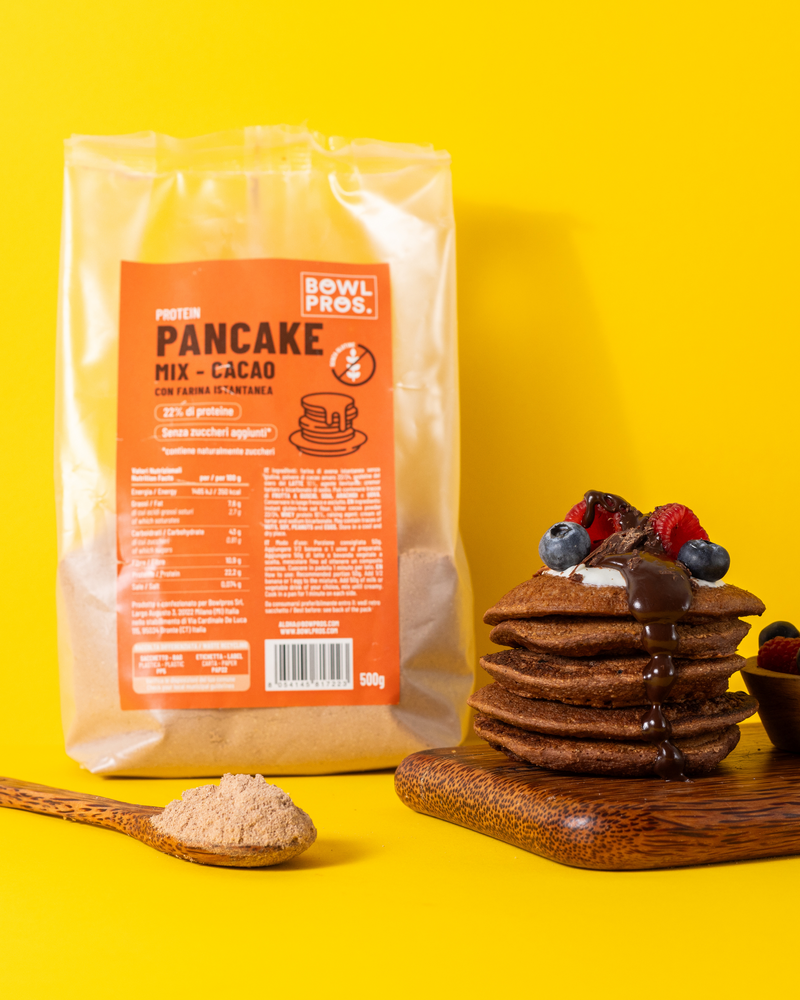 Pancake Proteici al Cacao - Senza Glutine