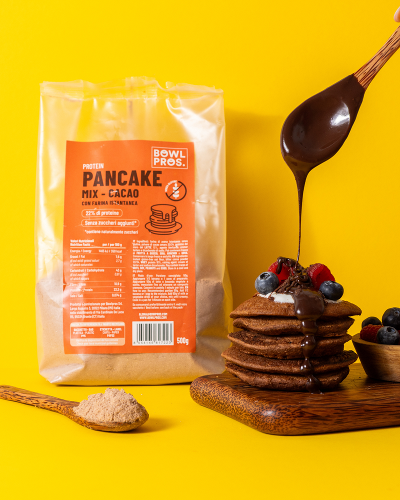 Pancake Proteici al Cacao - Senza Glutine