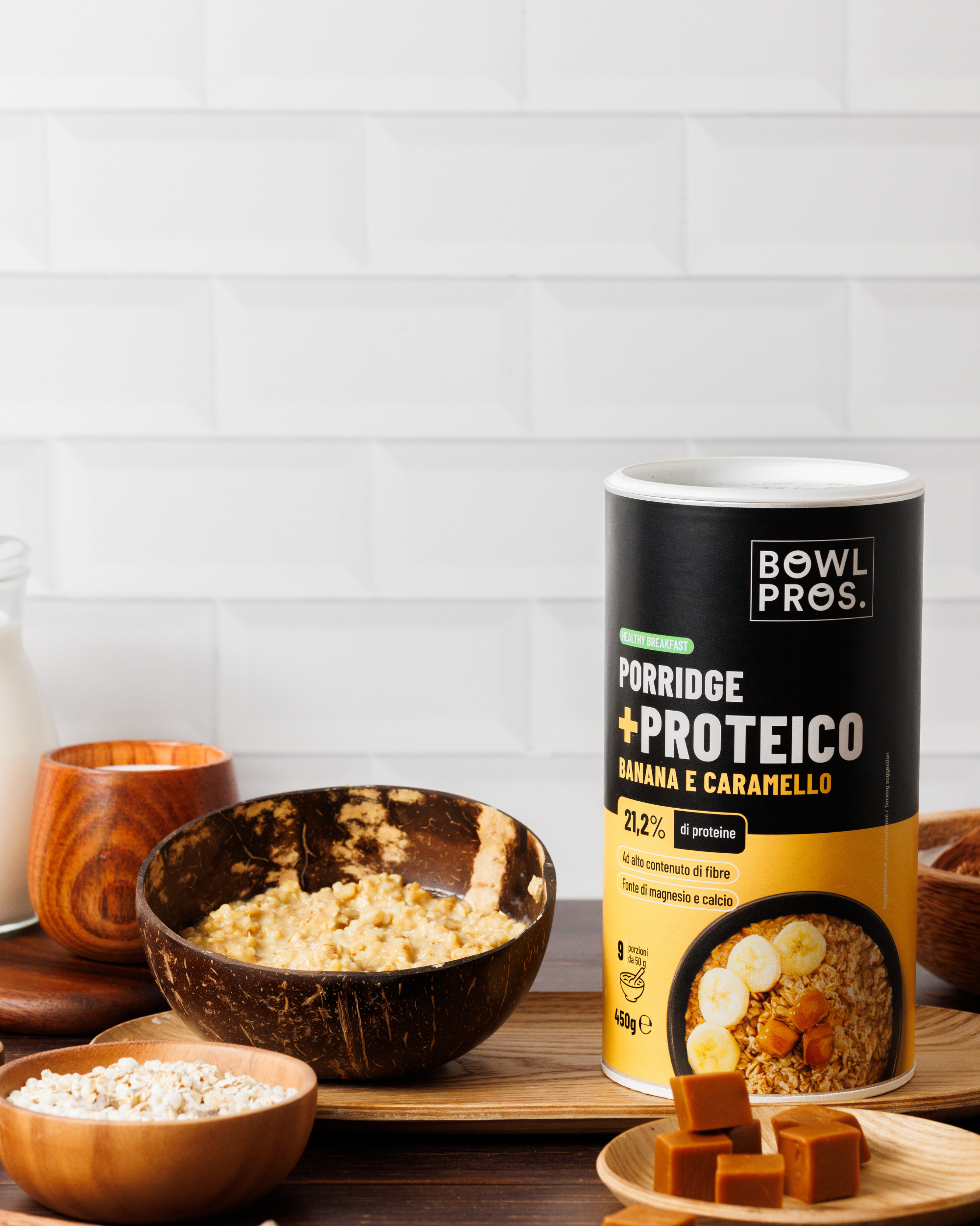Protein Porridge Banana & Caramello Salato