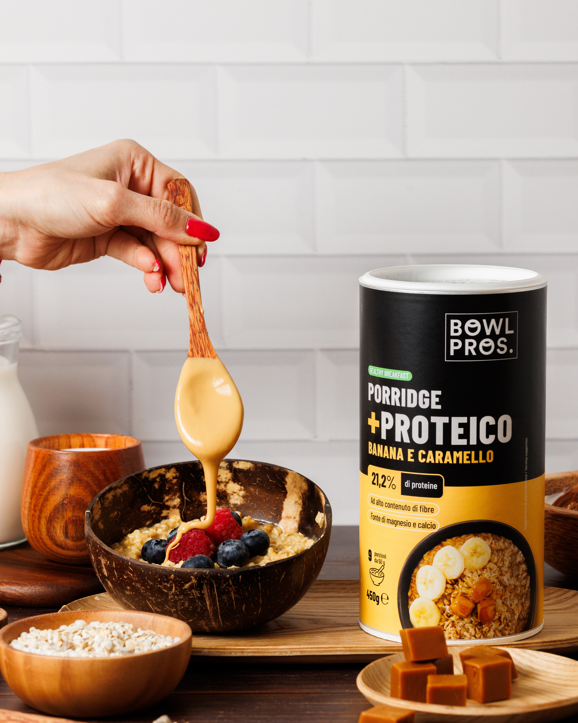 Protein Porridge Banana & Caramello Salato