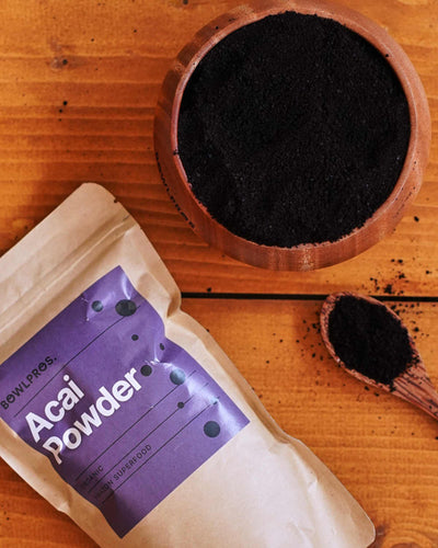 La nostra polvere di bacche di açaí 100% è completamente pura al naturale, senza additivi e da produttori biologici certificati.