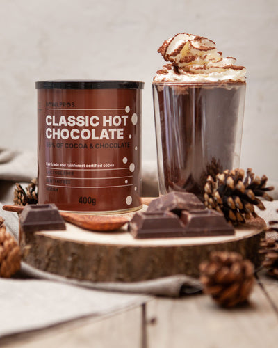 La nuova cioccolata classica di Bowlpros è senza lattosio, senza glutine e anche vegana ideale per il tuo snack invernale