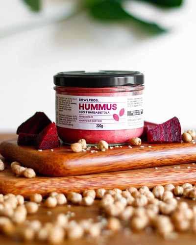 Hummus pronto a lunga conservazione perfetto per diete vegetali e senza glutine