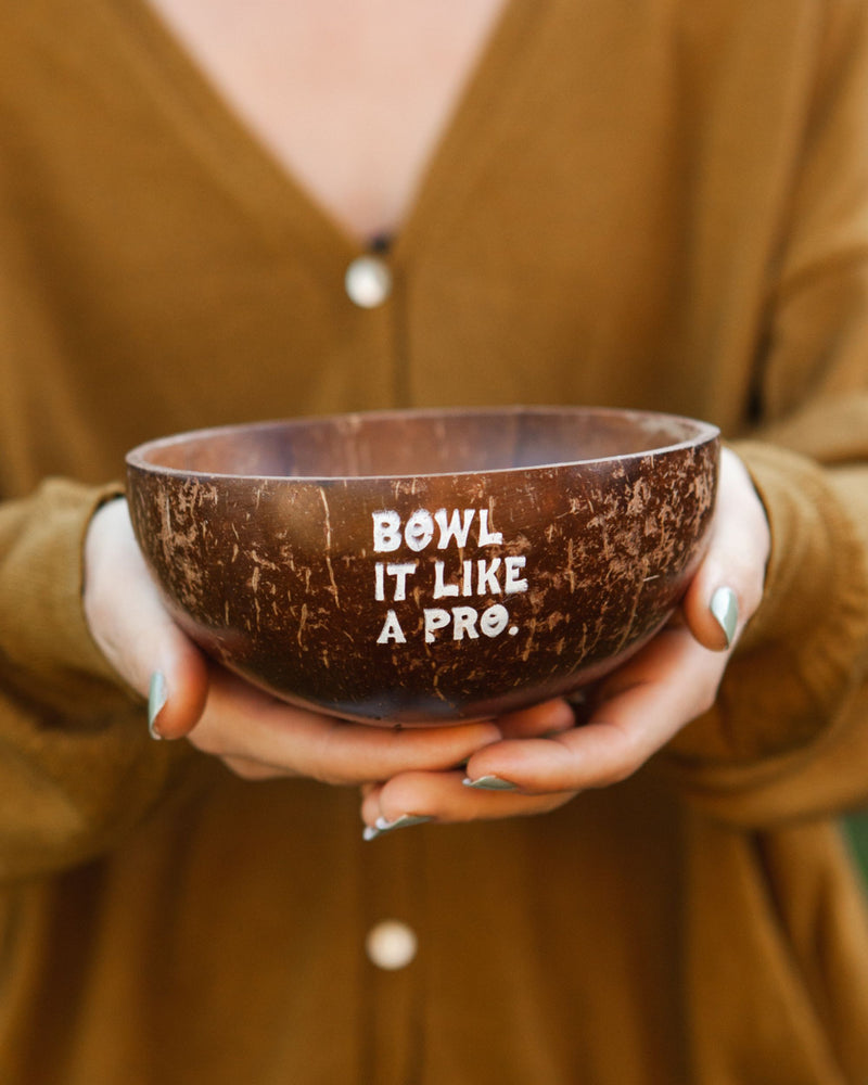Tropical Bowl in Cocco con incisione "Bowl it like a pro" perfetta da regalare