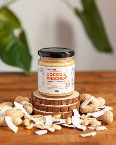 La nostra confezione di Crema cocco e arachide da 220gr.